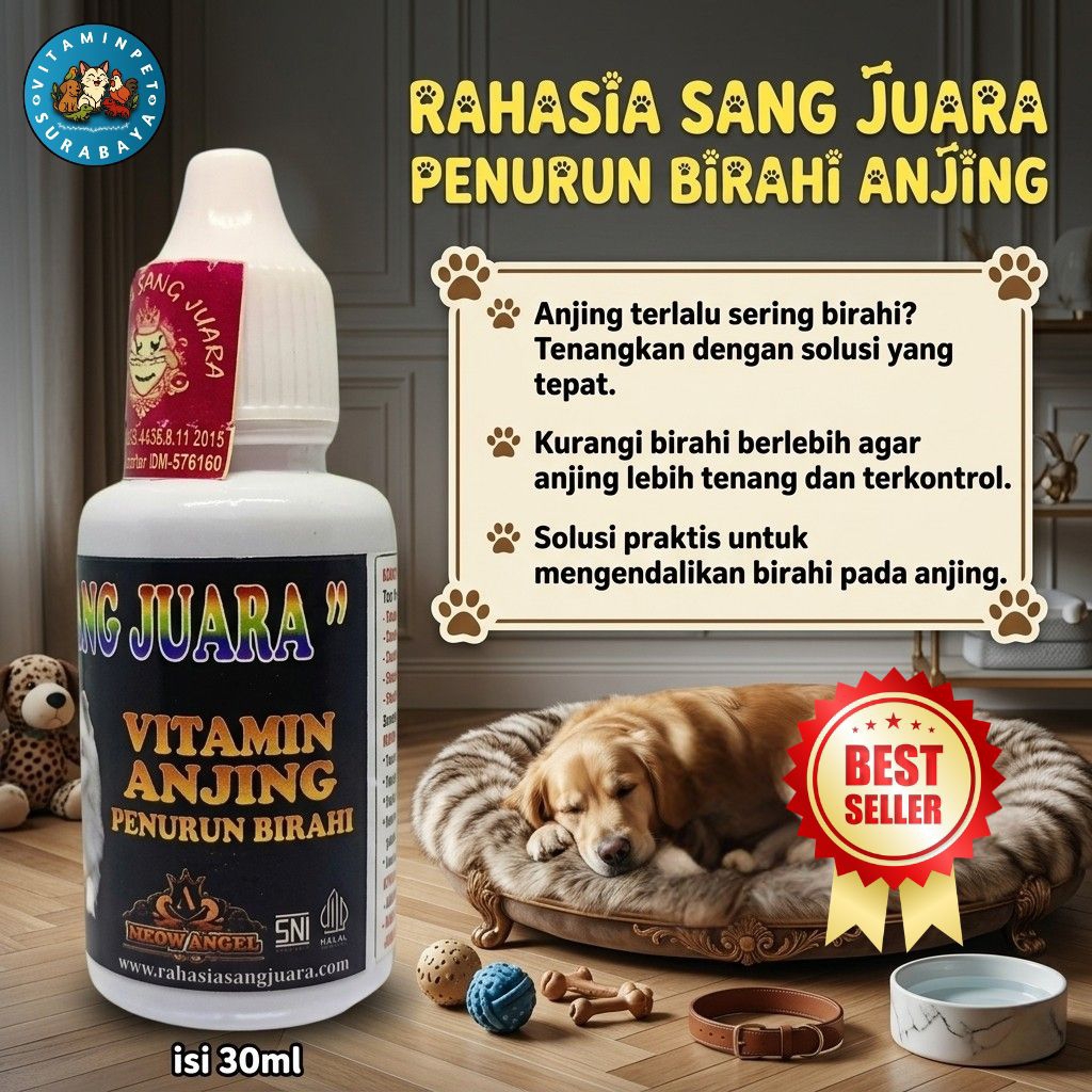 Penurun birahi anjing efektif membantu menstabilkan birahi anjing 30ML - Rahasia sang juara