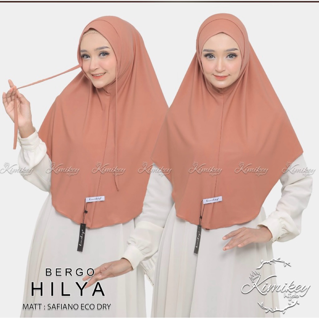 KIMIKEY HIJAB INSTAN BERGO HILYA ORI KIMIKEY