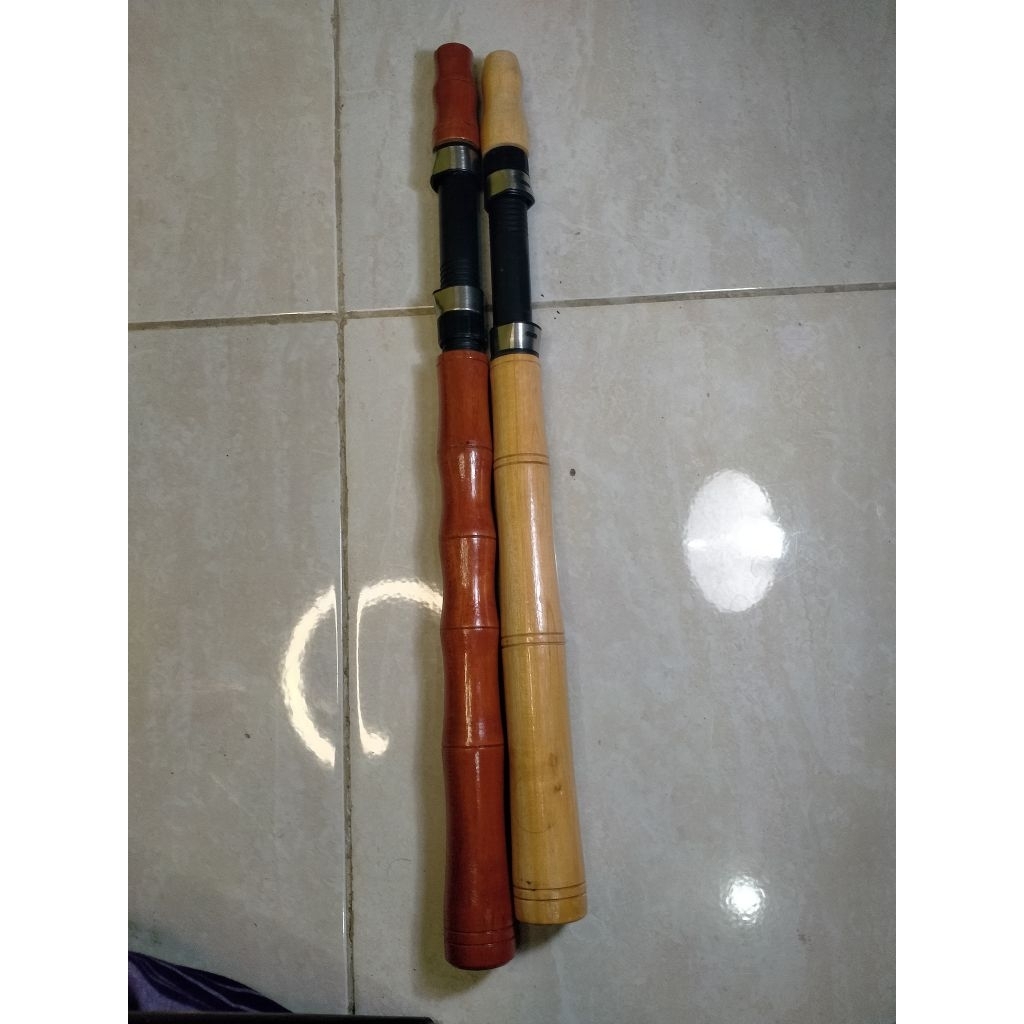 1.GAGANG JORAN KAYU COSTUM MODEL PANJANG termasuk reelseat 16dps