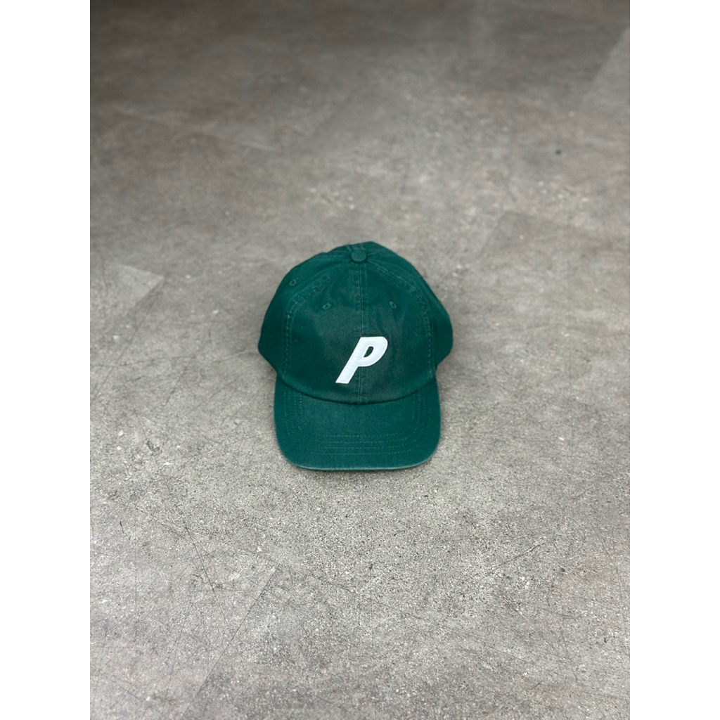 PALACE SKATEBOARDS BASIC LOGO 6 PANEL CAP GREEN 100% ORIGINAL
