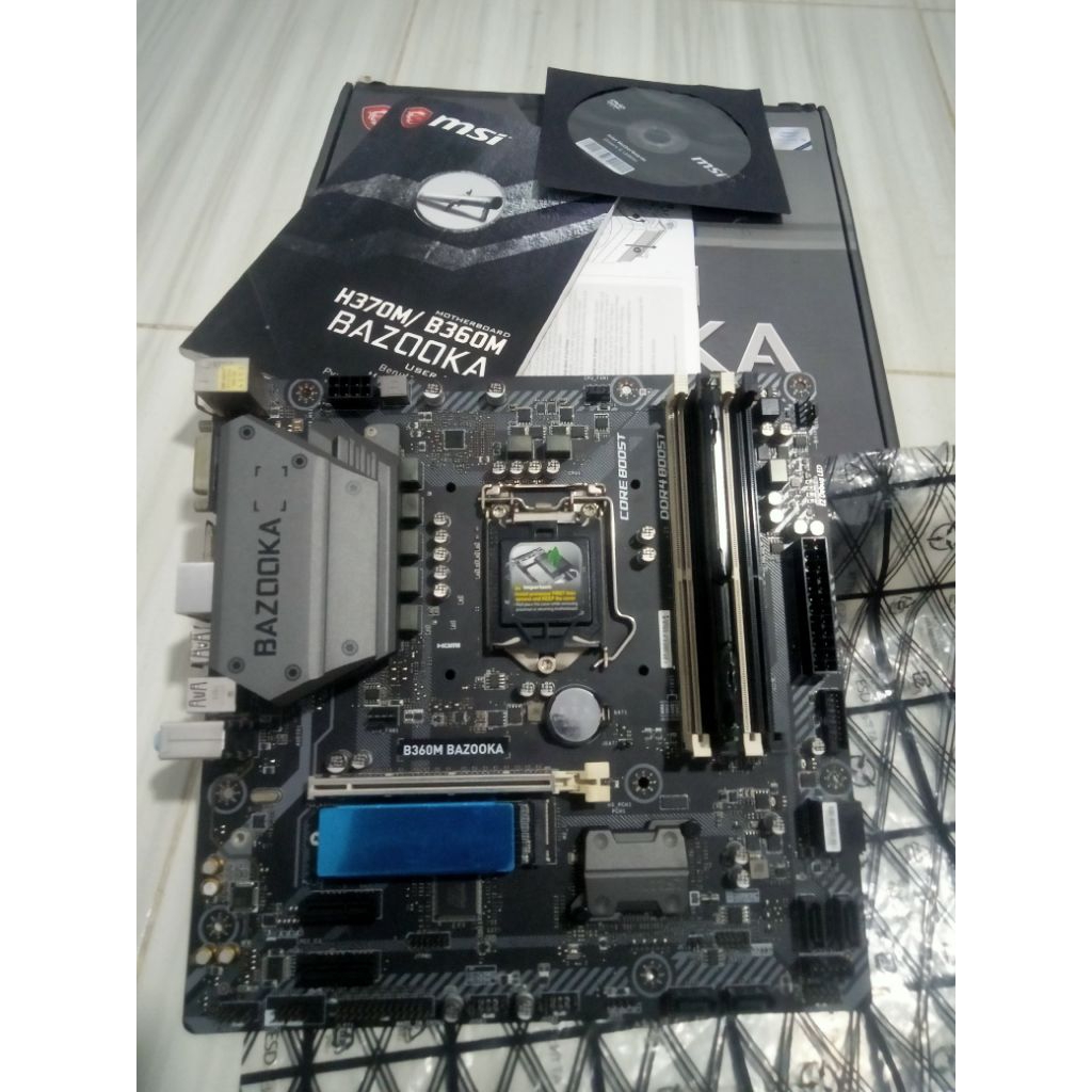 Motherboard MSI B360M BAZOOKA LGA 1151 SUPPORT INTEL GEN 8/9