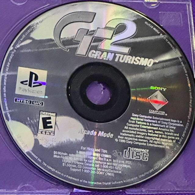 kaset ps1 ori us gran turismo 2 arcade mode