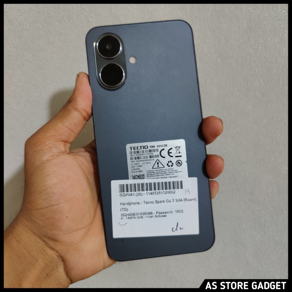 Tecno Spark Go 2 3/64 Second Handphone