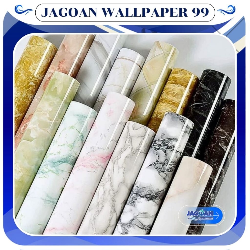 wallpaper stiker dinding ruang tamu motif marmer wallpaper dinding marmer wall sticker marmer