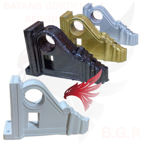 1 Pc Bracket Breket batang gorden model EROPA