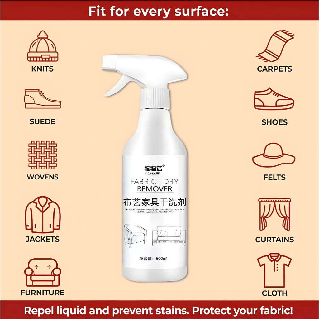 (COD) Cairan Pembersih Noda Sofa Kain Kulit Karpet Gorden Kerak Kasur 500ML Pembersih Furnitur Peraw