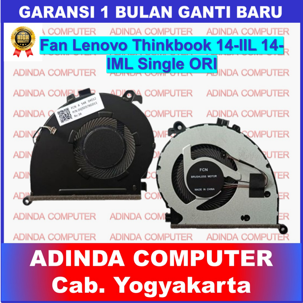Fan Lenovo Thinkbook 14-IIL 14-IML 15-IIL 15-IML E4-IIL E5-IML ORI