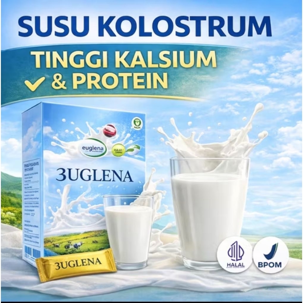 3uglena Susu Colostrum Kolostrum baik utk imun tubuh & ATASI diabetes,asam urat,osteoporosis