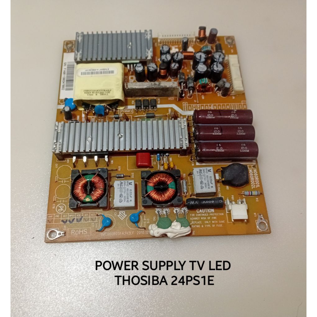 PSU POWER SUPPLY TV LED LCD THOSIBA 24PS1E NORMAL