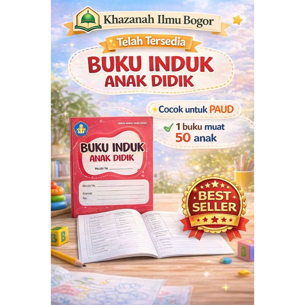 (COD) BUKU INDUK PAUD/ TK/ SEKOLAH ADMINISTRASI GURu