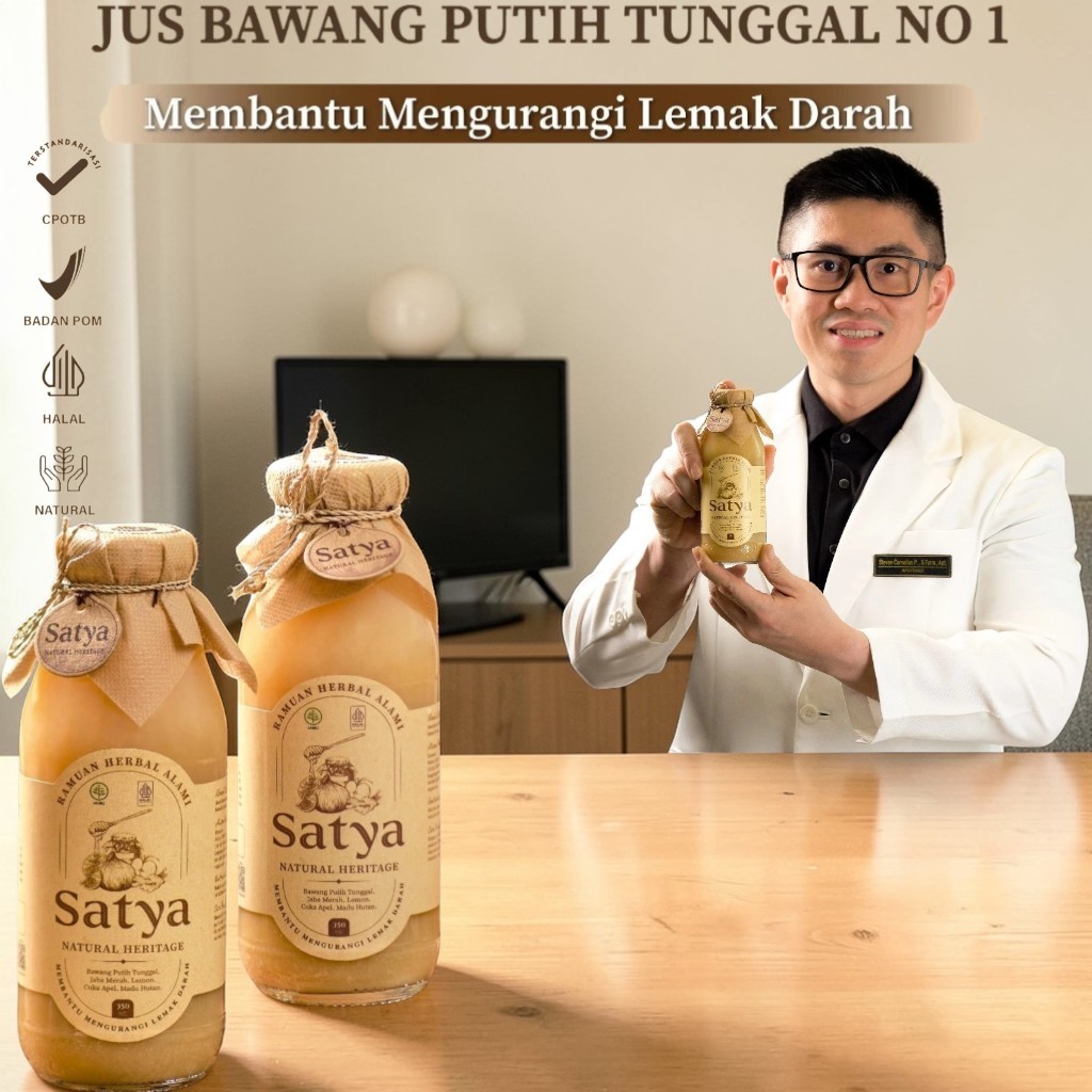 ORIGINAL SATYA Natural Juice Bawang Putih Tunggal Alami