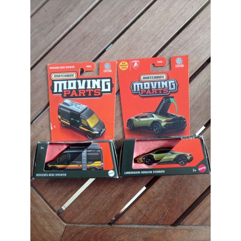 matchbox moving part lambo n mercedes
