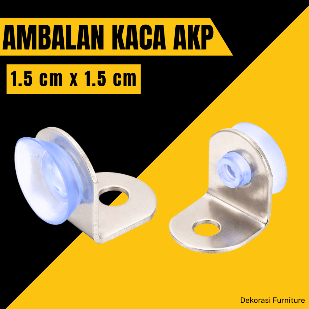 Ambalan Siku Rak Kaca / Siku Penyangga Rak Kaca