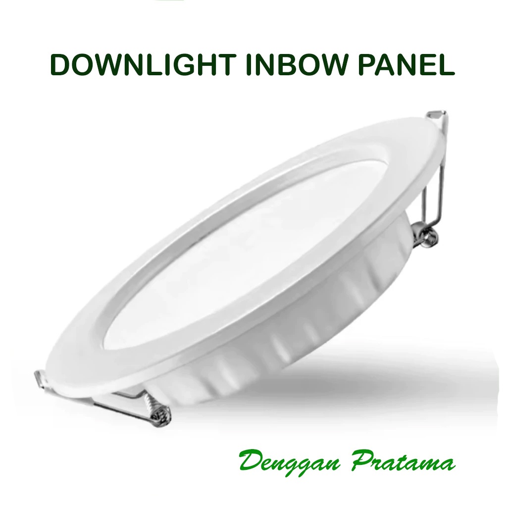 Lampu Downlight Inbow Led 6W  PUTIH / KUNING Tipis Bulat Inbow Panel Light Lamp Plafon