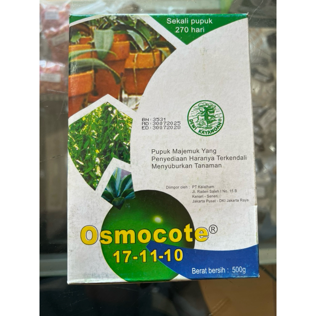 Pupuk Majemuk Osmocote 17-11-10 @500gr (Dekastar)