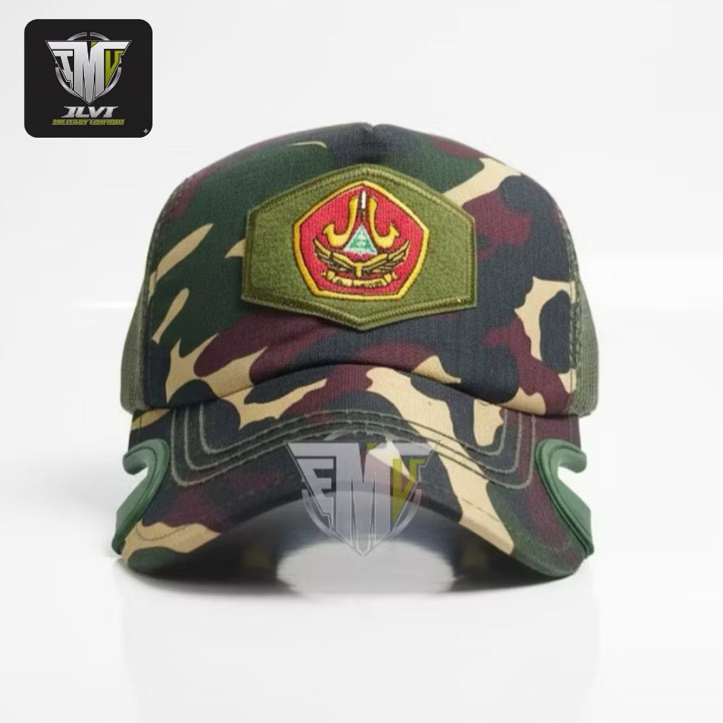 TOPI TACTICAL COAK BANSER LORENG NASIONAL ANTI AIR LOGO BORDIR