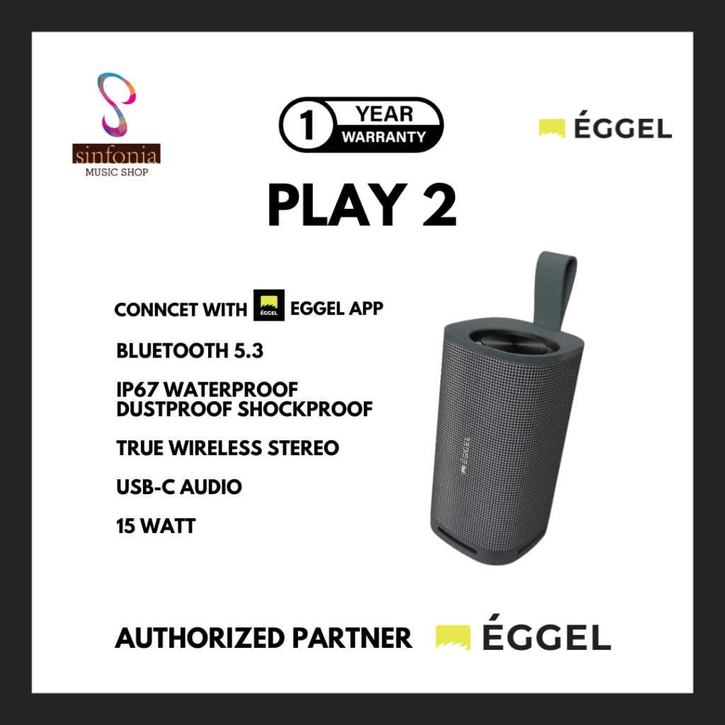 Eggel Play 2 Waterproof Portable Bluetooth Speaker