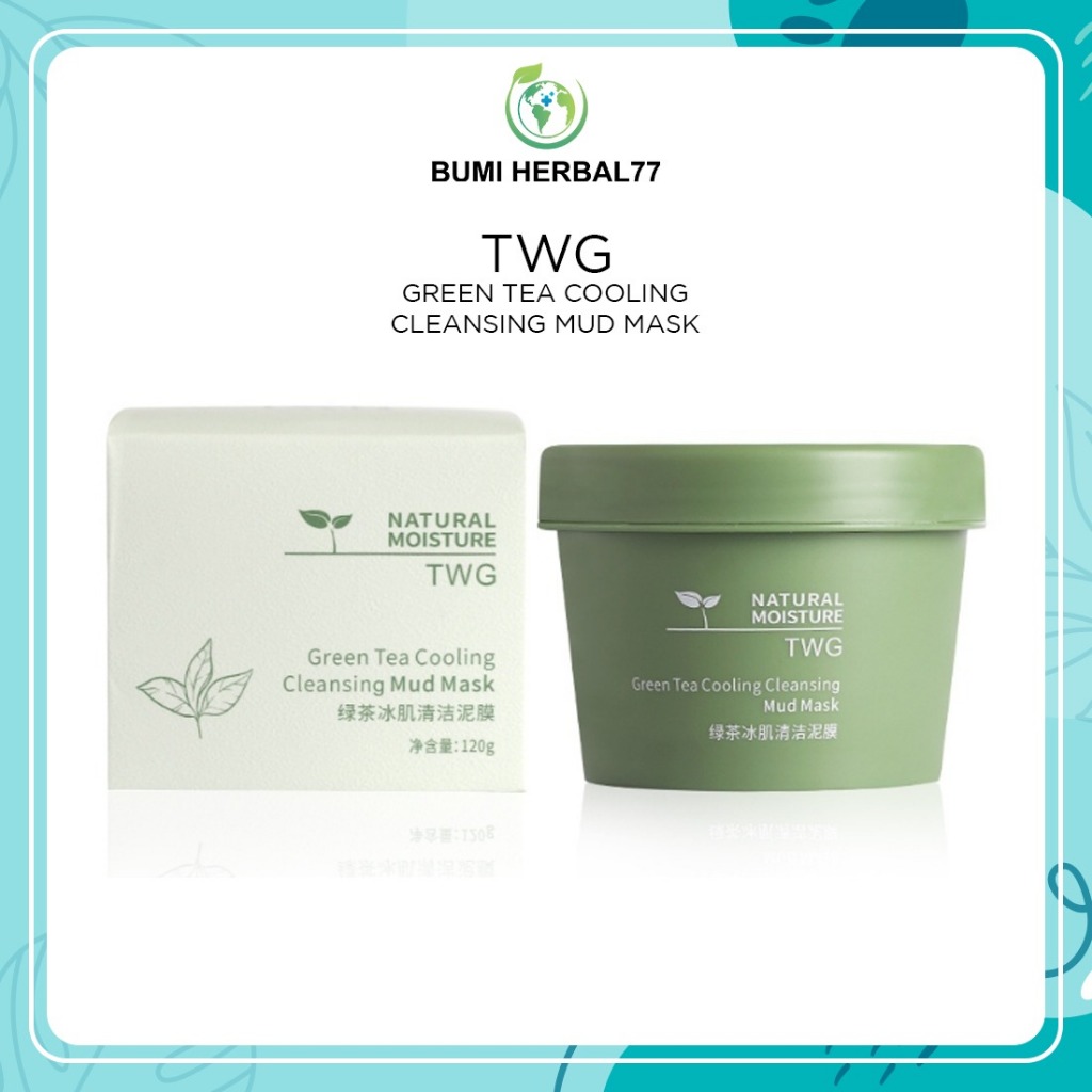 MASKER TWG GREEN TEA CLAY MASK MASKER WAJAH MELEMBABKAN / MENCERAHKAN WAJAH