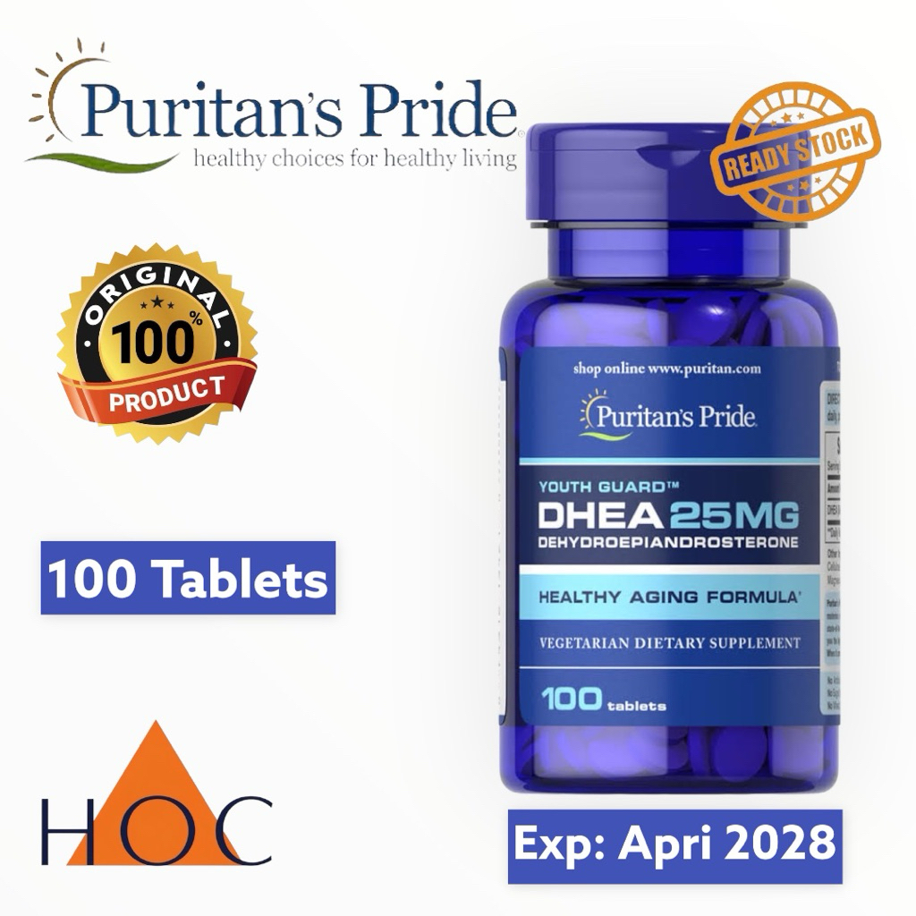 PURITAN PRIDE DHEA 25 mg 100 Tablets Puritan's Pride USA