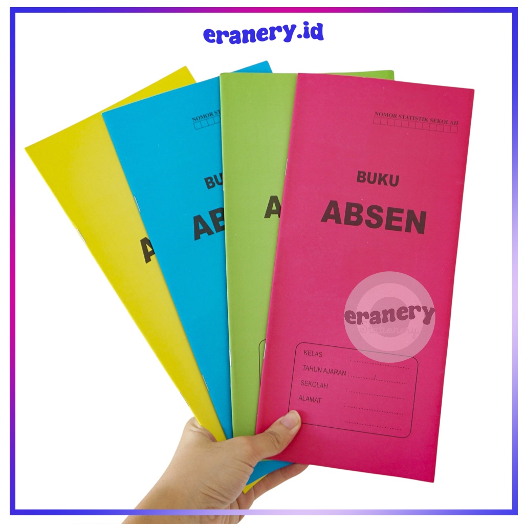 BUKU ABSEN KECIL / BUKU ABSEN BESAR / BUKU ABSEN 2 LIPAT / BUKU ABSEN SEKOLAH