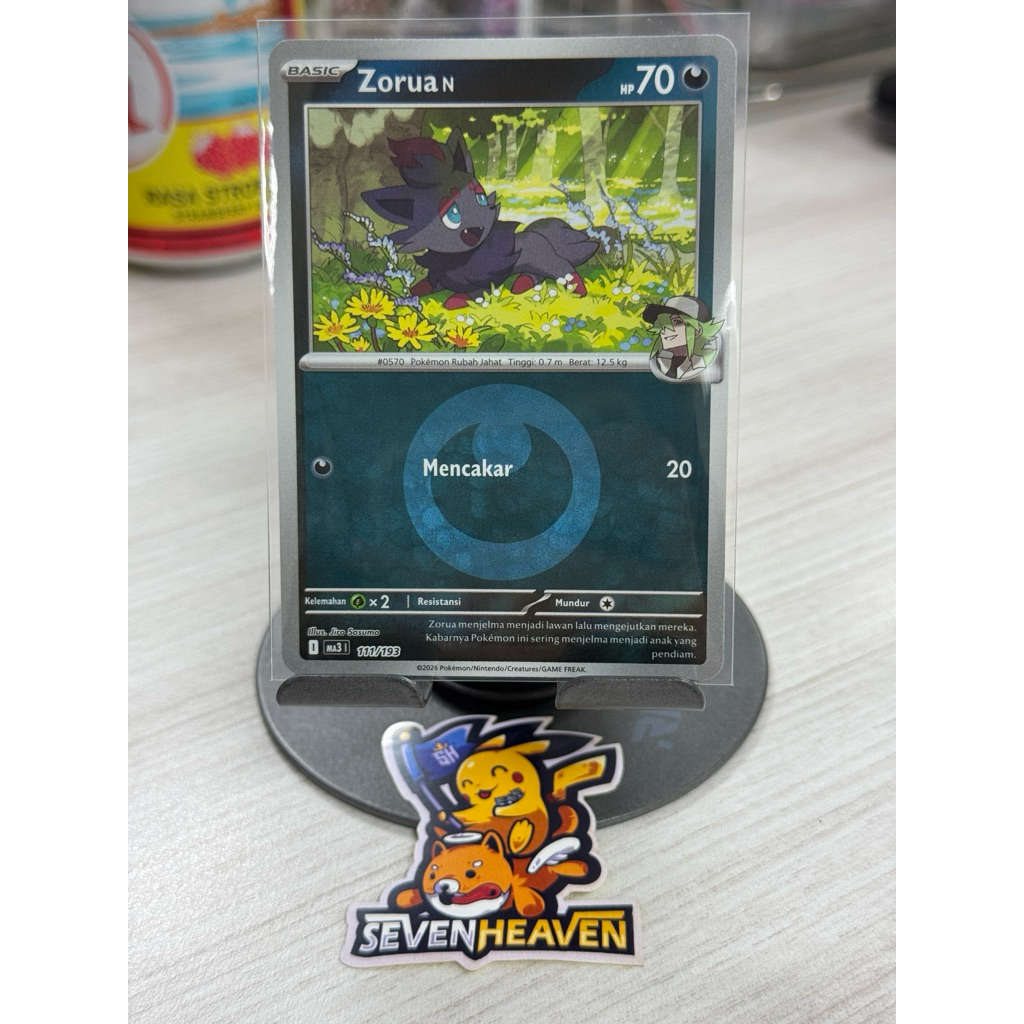 Zorua N Holo Pokemon Card