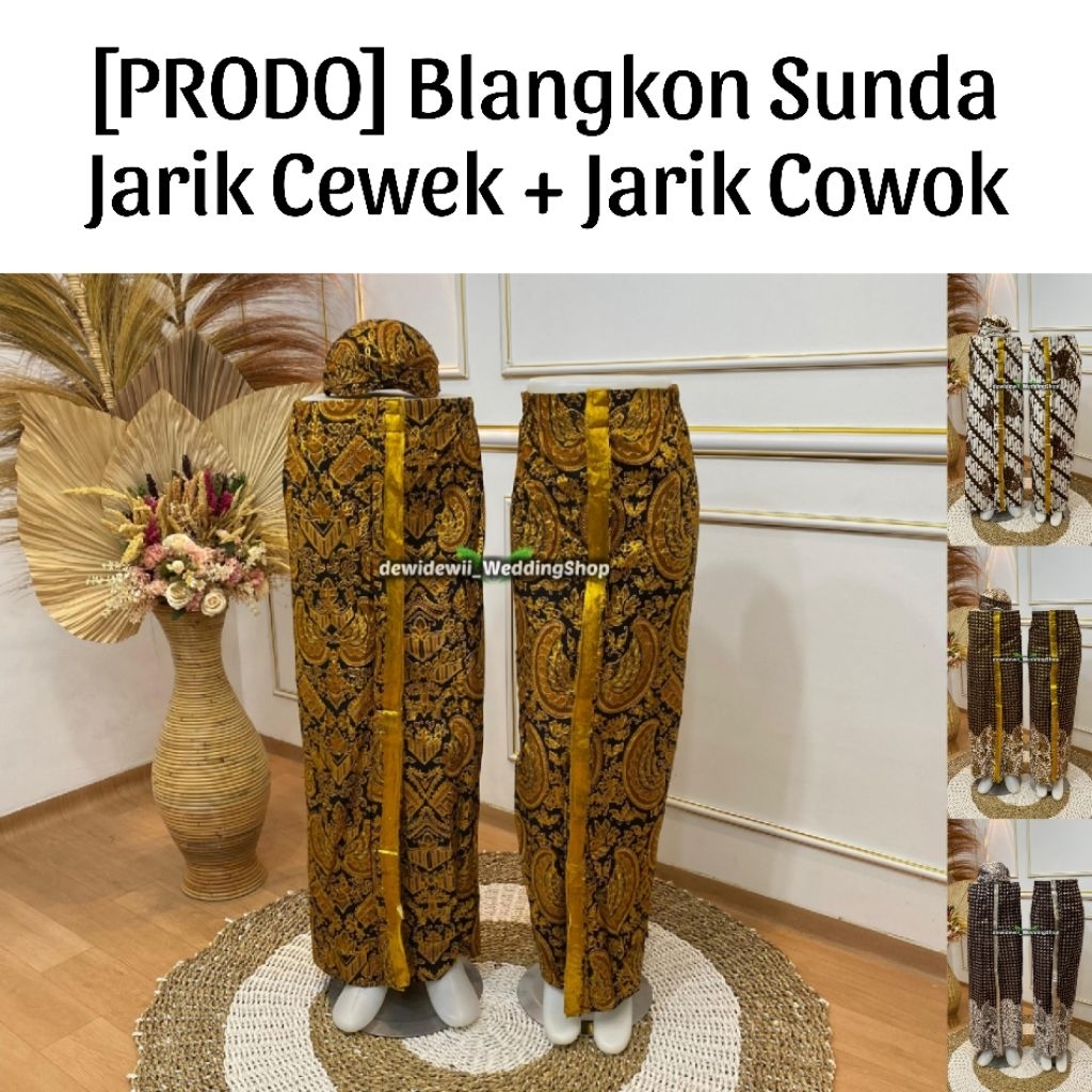 [PRODO] JARIK COWOK + CEWEK + BLANGKON SUNDA • Jarik Instan Pengantin Prodo | ~ppbsun pro