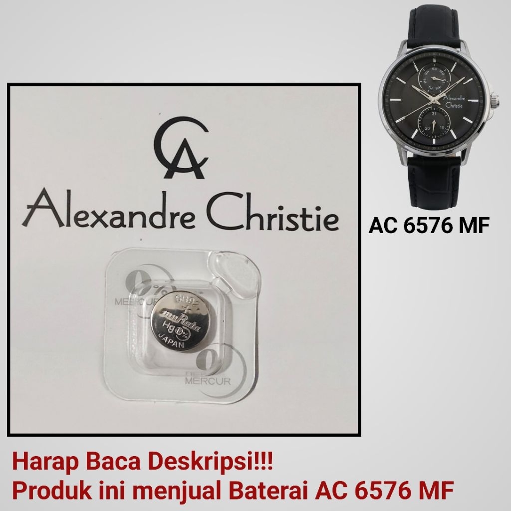 Baterai Jam Tangan Alexandre Christie AC 6576 MF