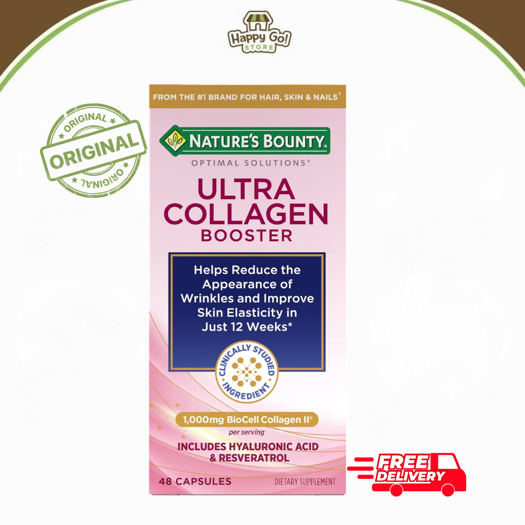 Nature’s Bounty Ultra Collagen Booster 1000 mg BioCell Collagen II – 48 Capsules