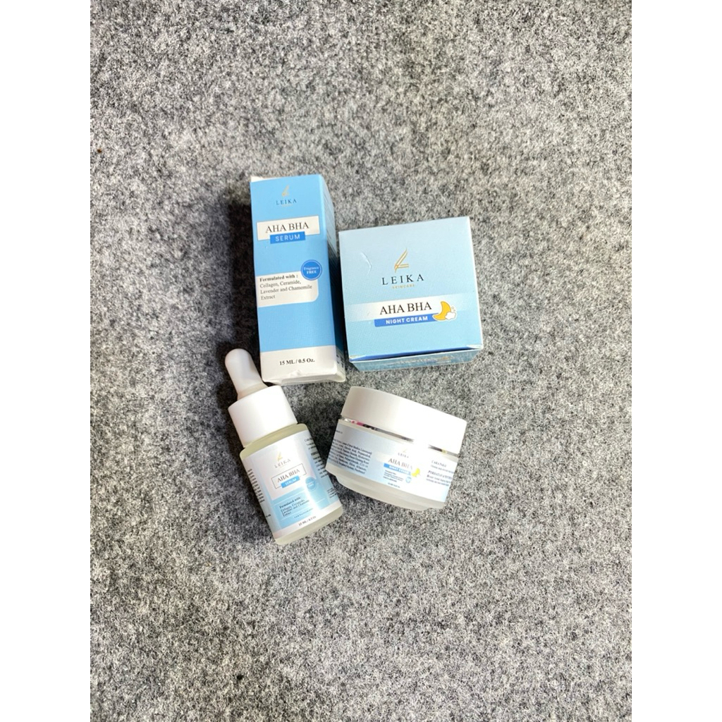 LEIKA SKINCARE SERUM & NIGHT CREAM