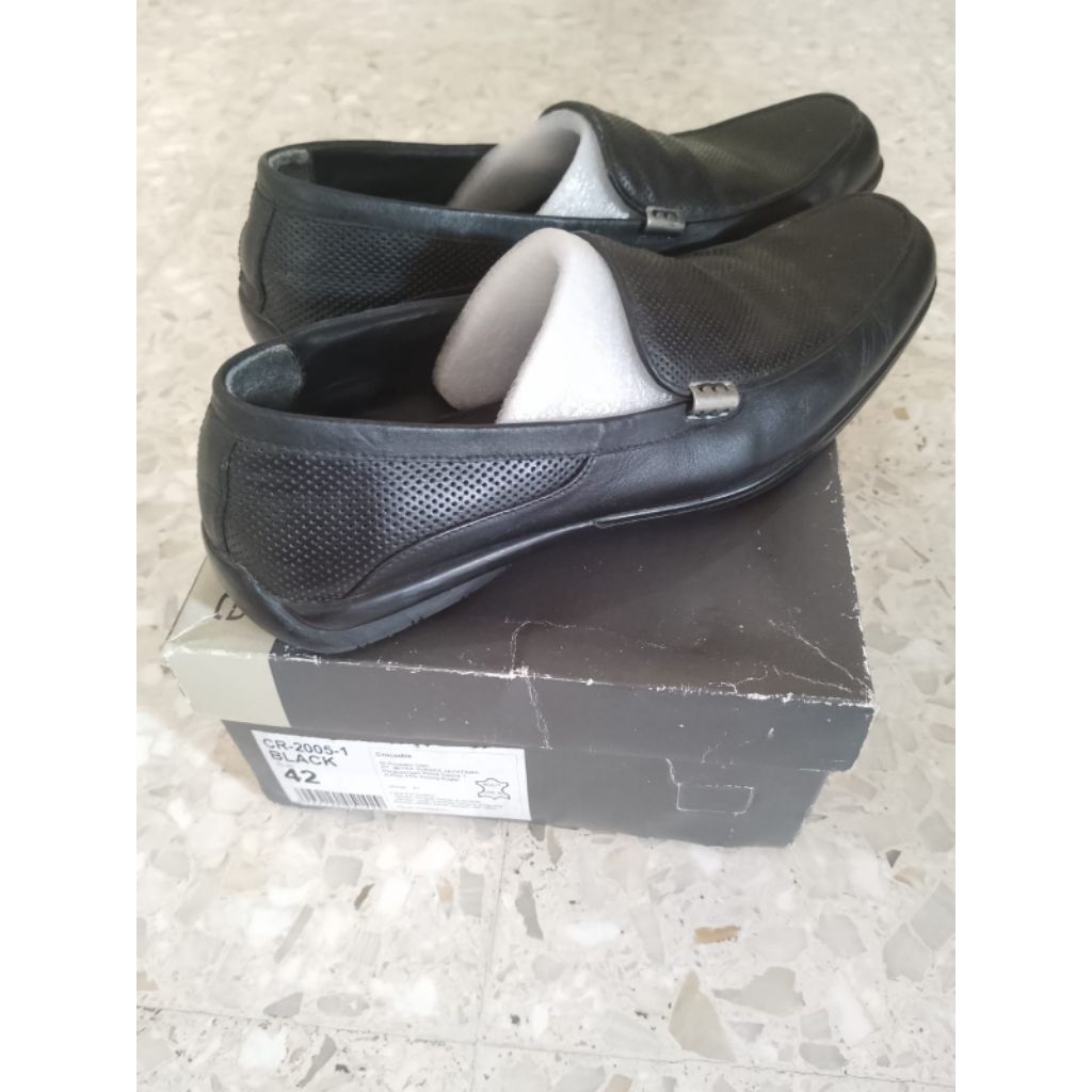 Sepatu Pantofel Crocodile Pria Preloved