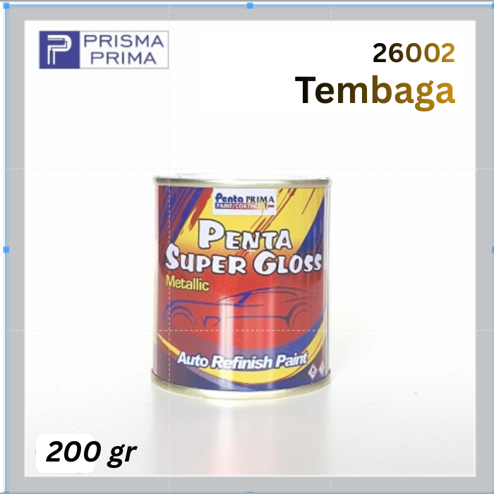 PENTA SUPER GLOSS Metallic 26002 Cat Pagar Besi Tempa Tembaga Copper 200 gr