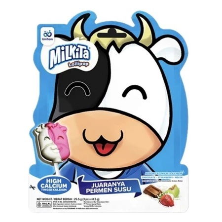 (PAKET ISI 5) Milkita Milky LOLIPOP - Permen Milkita Lolipop