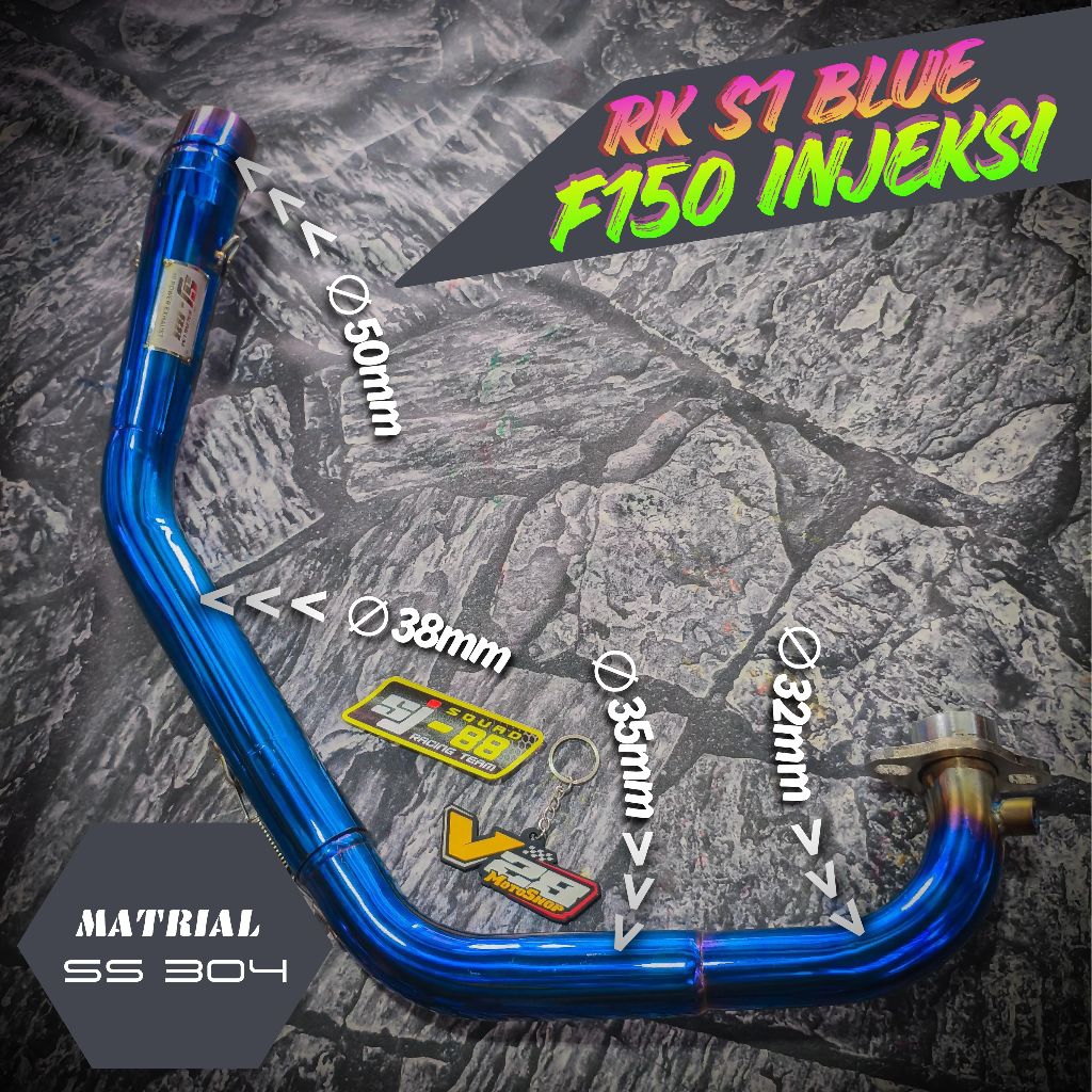 Knalpot SJ88 HEADER Only RK S1 Bluemoon SATRIA FU INJEKSI F150 Pro ROADRACE KOLONG Pipa Leheran Orig