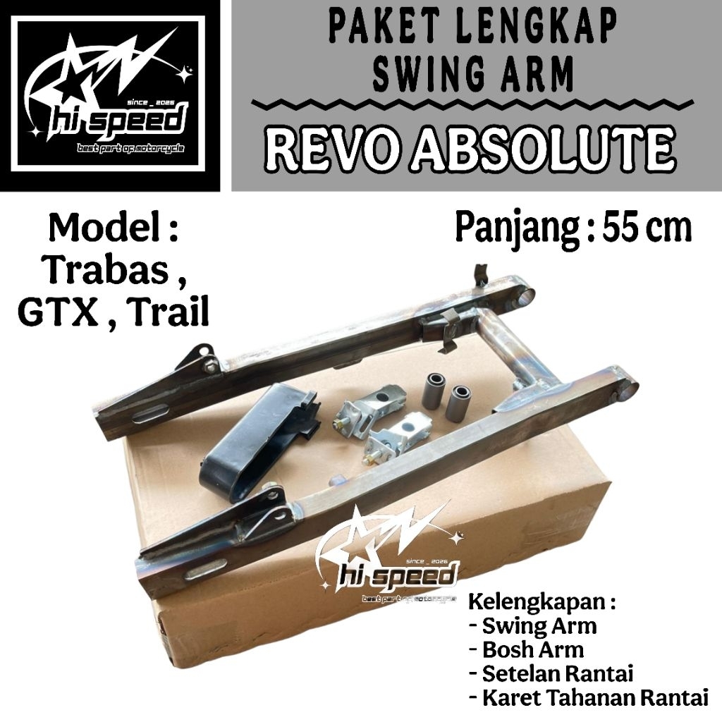 Fork Swing Arm Arem Lengan Ayun Trail Gtx Trabas model Kaze Revo Absolute Absolut 110cc Fullset