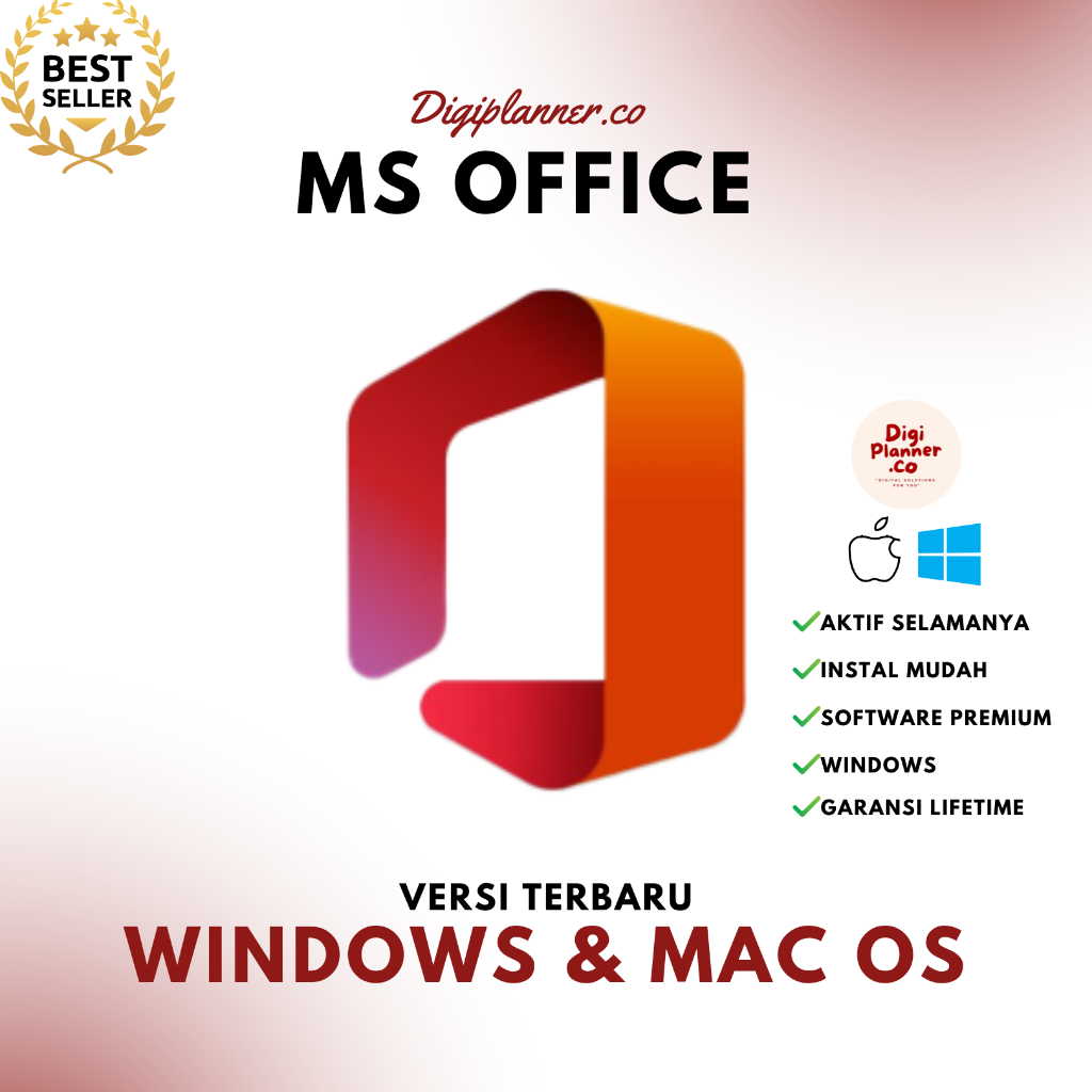 Microsoft Office 365 | 2024 | 2021 | 2019 | Professional Plus Original Lisensi Key Permanen