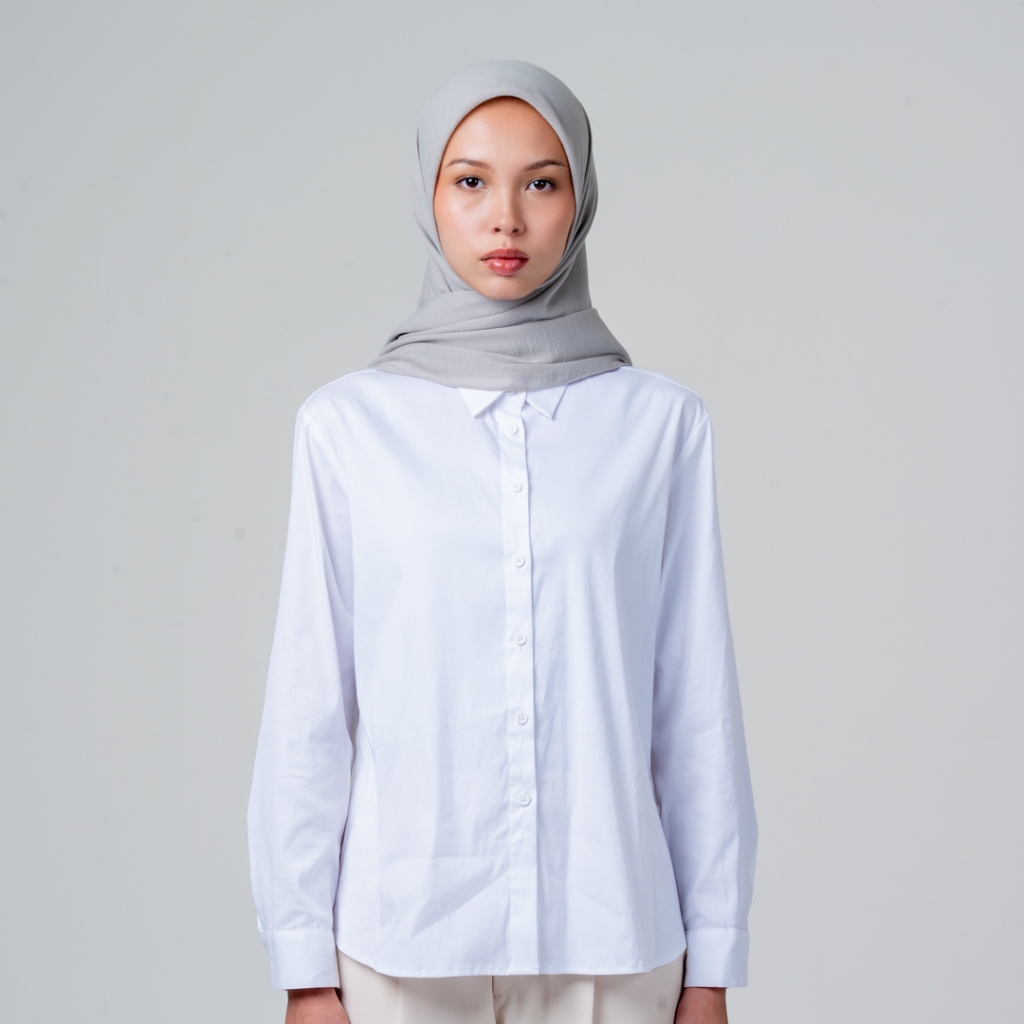 Queensland Arabian Voal Square Hijab Segi Empat Polos L03000081Q Sage