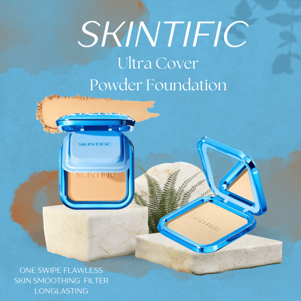 SKINTIFIC - Ultra Cover Powder Foundation Bedak Padat
