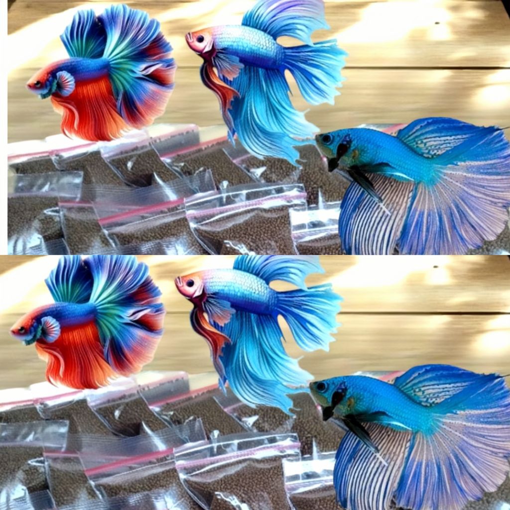 Pakan Ikan Cupang Pelet Ikan Hisa Pelet Ampung Ukuran pas Ikan Cupang