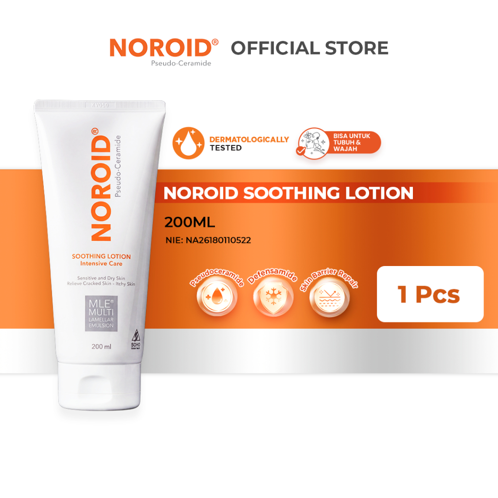 Noroid Soothing Lotion Pelembap Moisturizer Harian Untuk Semua Tipe Kulit (Normal, Kering, Berminyak
