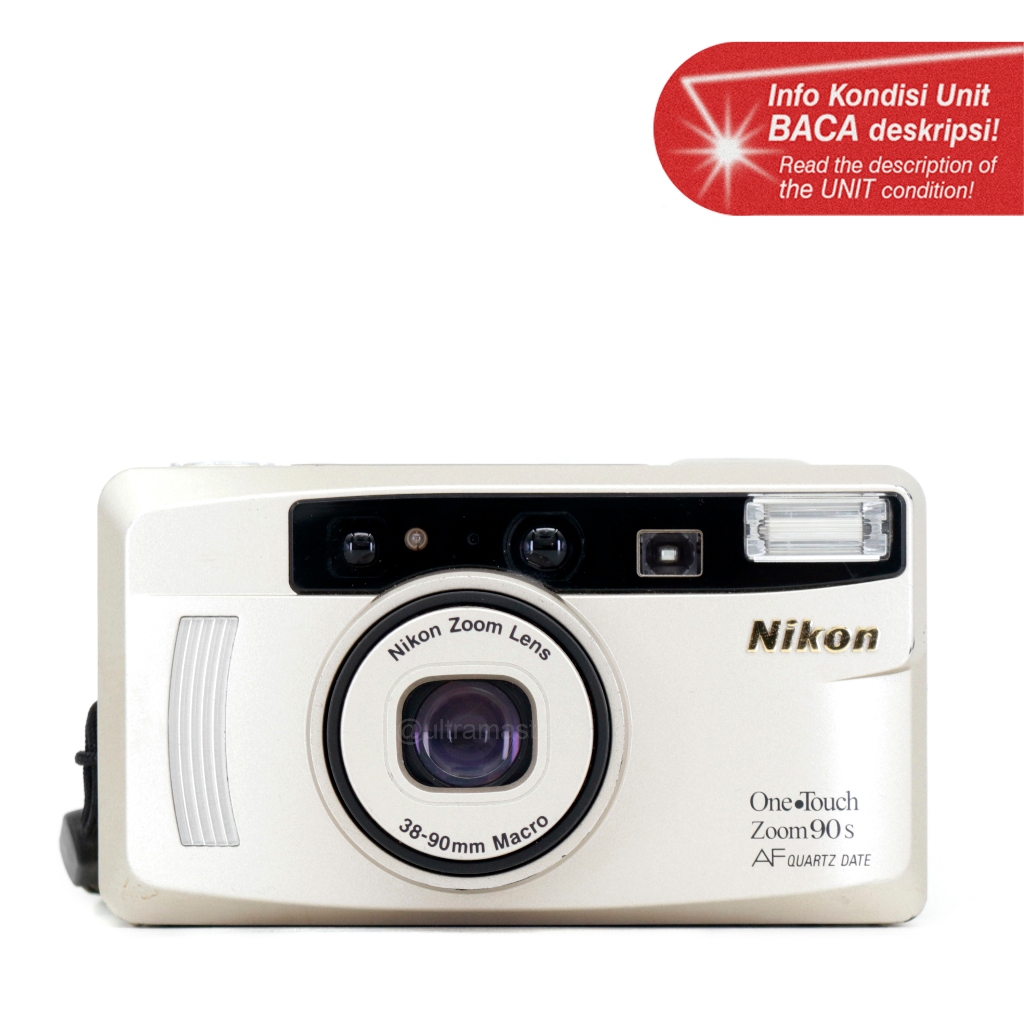 Kamera Film Analog Nikon Lite•Touch Zoom 90s QUARTZ DATE - Point & Shoot 35mm Fokus Otomatis AF Gulu