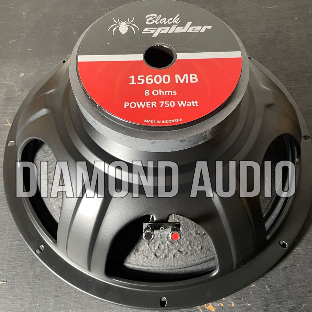 speaker komponen blackspider  BS 15600MB original 15 inch 750 watt black spider bs15600