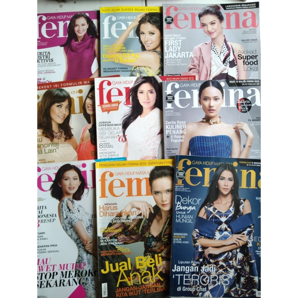 Obral Majalah Fashion MAJALAH FEMINA Preloved