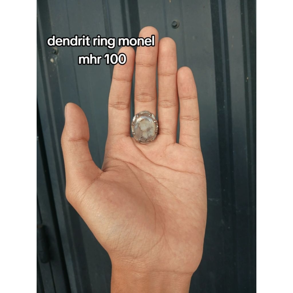 Batu akik Dendrit ring monel