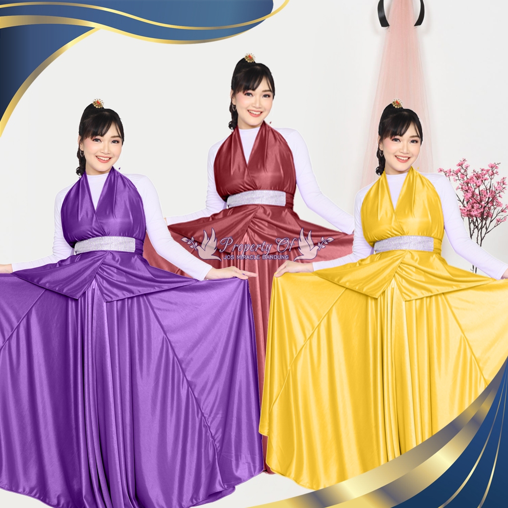 Blouse - Outter + Rok Payung 360 - Dewasa - JFI - Miracle