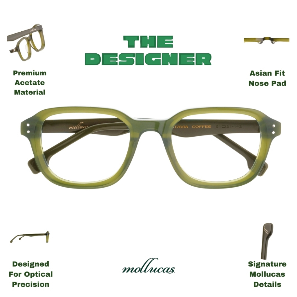 Mollucas - Mollucas The Designer - Batavia Coffee - Gratis Lensa Minus/Plus/Silinder Anti Radiasi - 