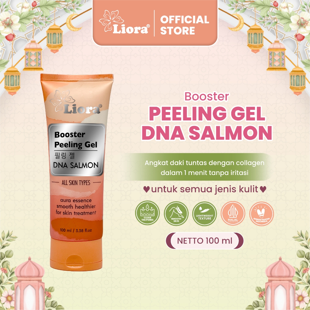 LIORA Booster Peeling Gel DNA Salmon - 100ML | Exfoliating Gel Perontok Daki dan Ketiak Hitam