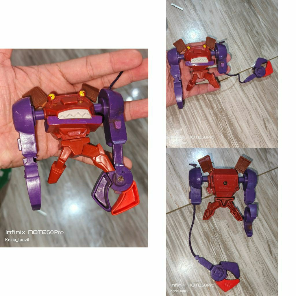 ACTION FIGURE FIGUR CLAMPDOWN CLAMP DOWN DISGUISE ADUDU MCDONALDS HAPPYMEAL HAPPY MEAL ROBOT KLAMDOW