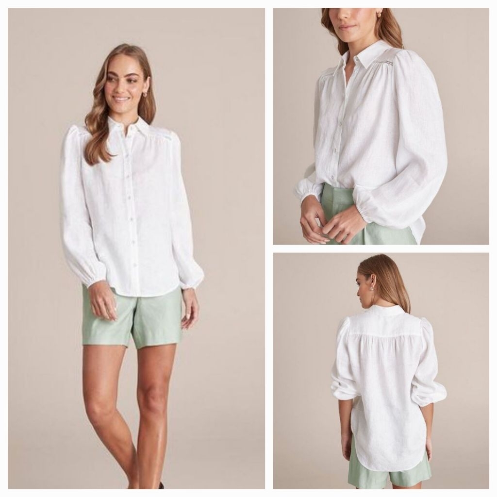PREVIEW european linen blouse preloved
