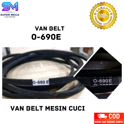 Vanbelt Van Belt Mesin Cuci V-Belt O 690 E / Van Belt Mesin Cuci O-690 E