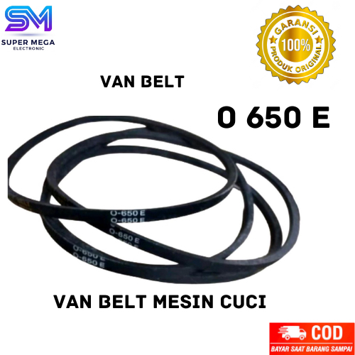 Vanbelt Van Belt Mesin Cuci V-Belt O 650 E / Van Belt Mesin Cuci O-650 E